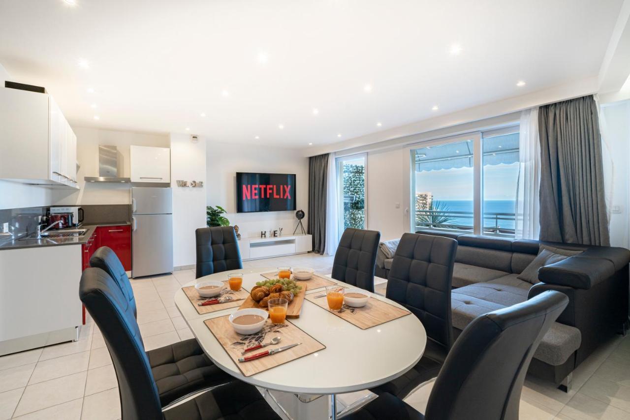 Apartamento Monaco Border, Terrace, Sea view, Parking Beausoleil Exterior foto